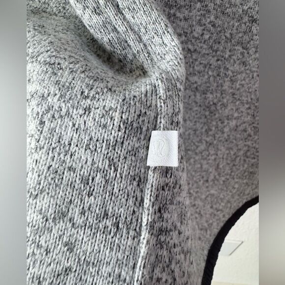 Lululemon Women’s Full Zip Heather Grey Fleece Jacket Sz 6 Outdoor Activewear - Picture 5 of 6